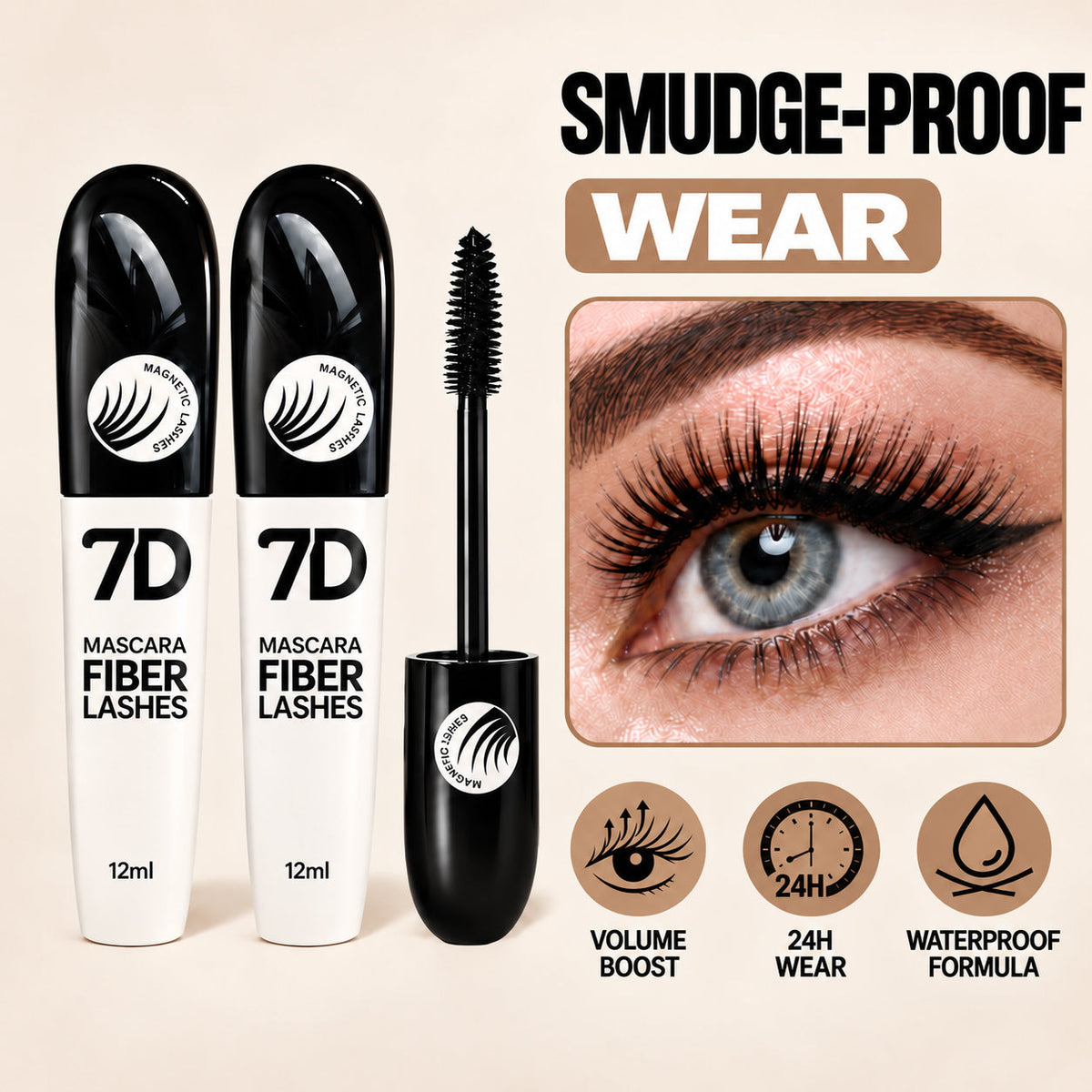 Smudge proof mascara